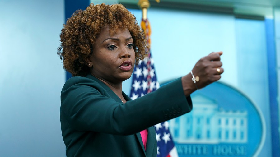 White House press secretary Karine Jean-Pierre