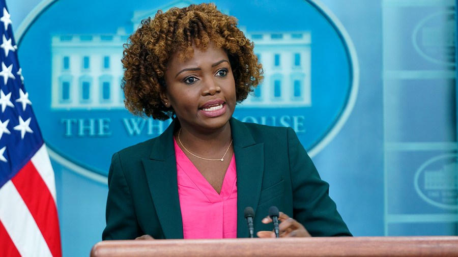 White House press secretary Karine Jean-Pierre