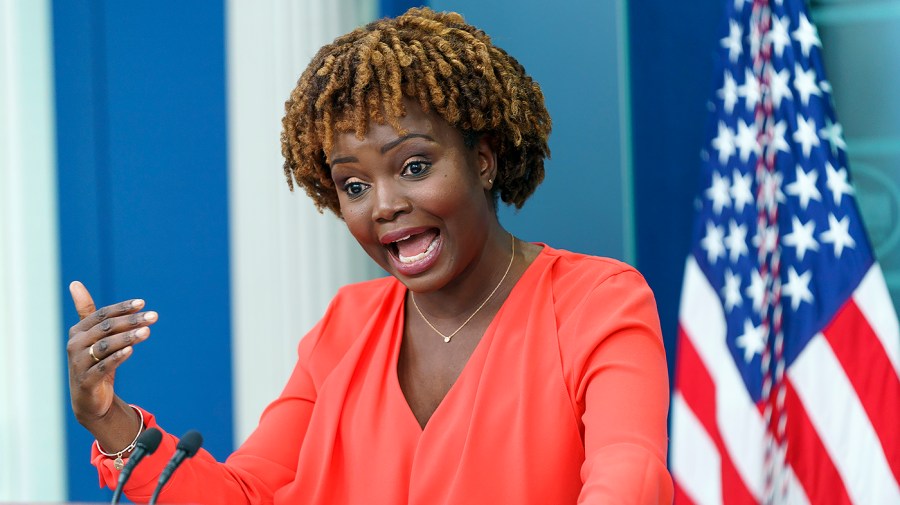 White House press secretary Karine Jean-Pierre