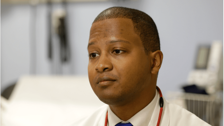 FILE - This Tuesday, Nov. 3, 2015 file photo shows Dr. Raymond Givens at the Columbia University Medical Center in New York.