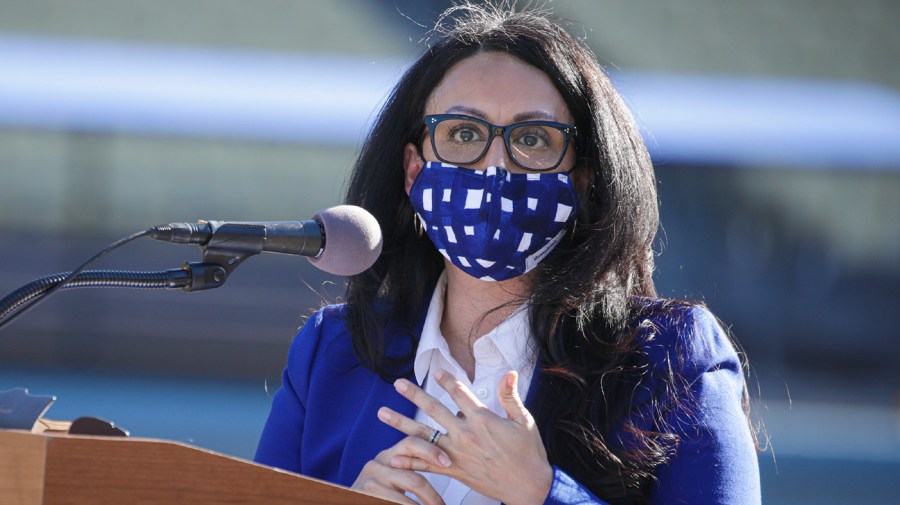 Then-Los Angeles City Council President Nury Martinez