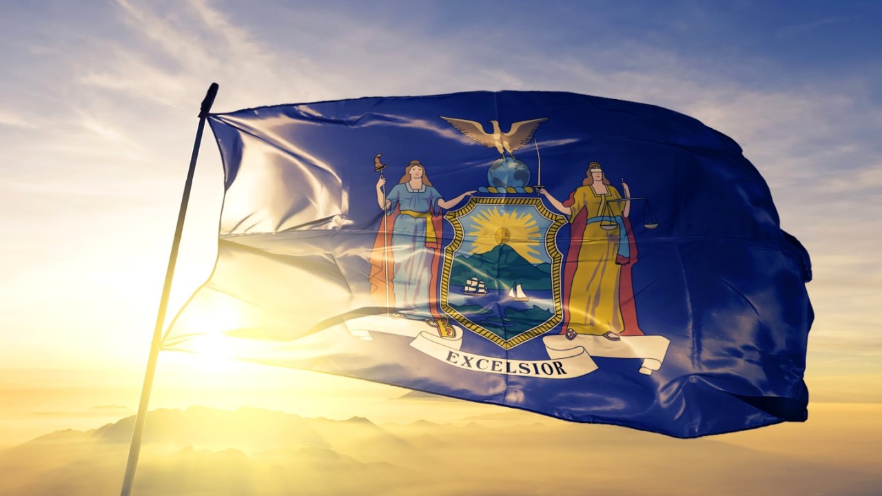 New York state flag.