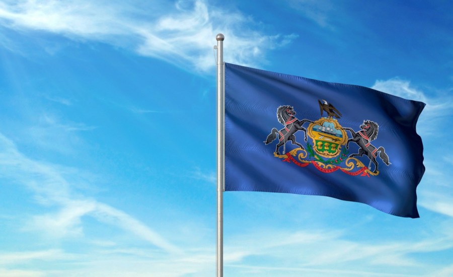 Pennsylvania flag.