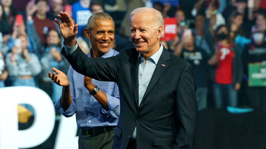 President Biden and former President Obama