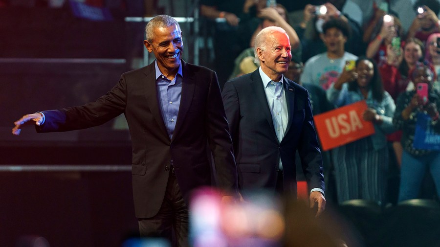 Former President Obama and President Biden