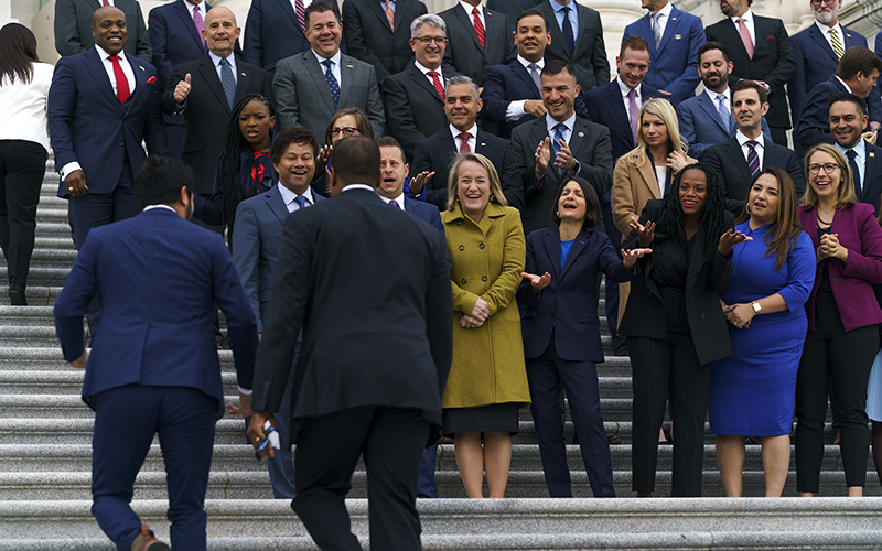 Newly elected House members for the 118th Congress chastise fellow members arriving late