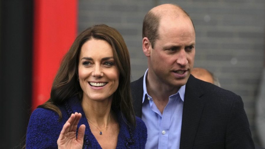 FILE - Britain's Kate, Princess of Wales, and Prince William, Prince of Wales, leave the Copper Box Arena in the Queen Elizabeth Olympic Park after taking part in an event with Coach Core, in London.