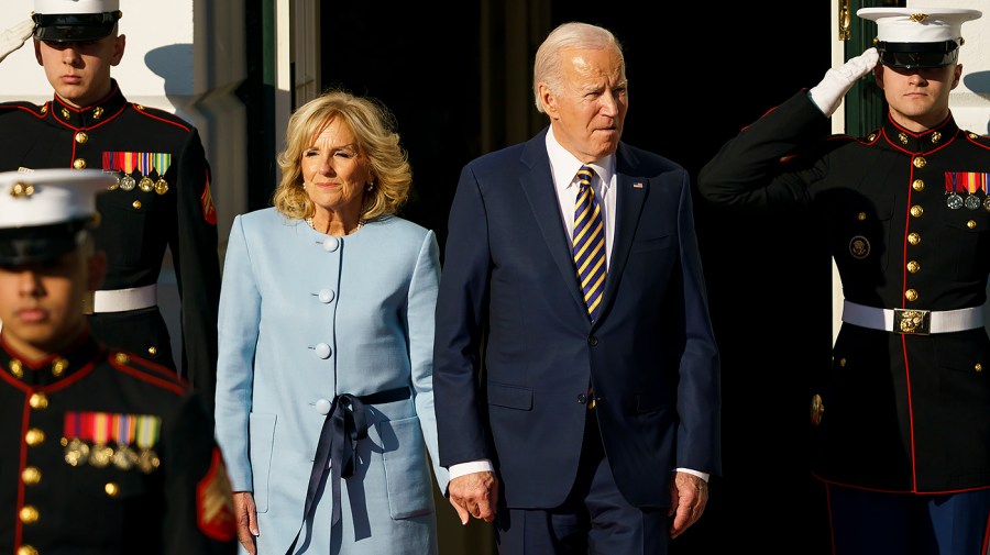 First lady Jill Biden and President Biden