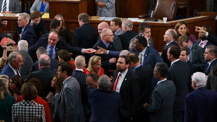 House Republicans rush to change their vote to adjourn