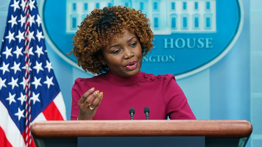 White House press secretary Karine Jean-Pierre