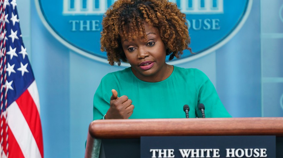 White House press secretary Karine Jean-Pierre