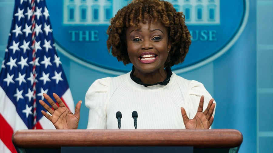 White House press secretary Karine Jean-Pierre