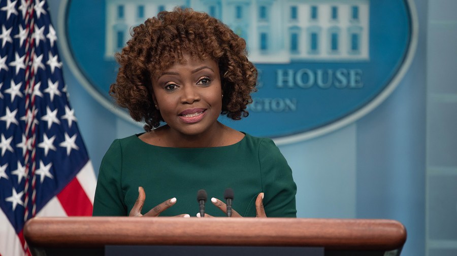 White House press secretary Karine Jean-Pierre