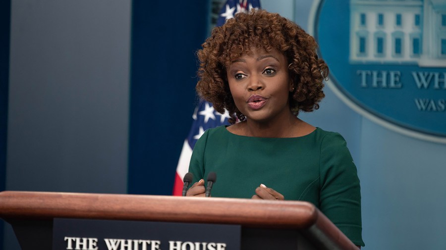 White House press secretary Karine Jean-Pierre