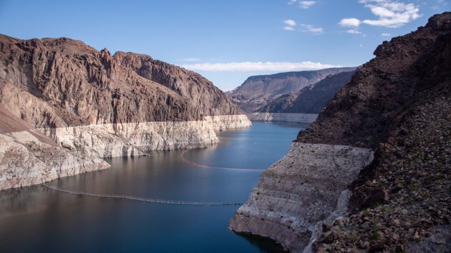 Lake Mead is shown in a photo taken in late March, 2023.