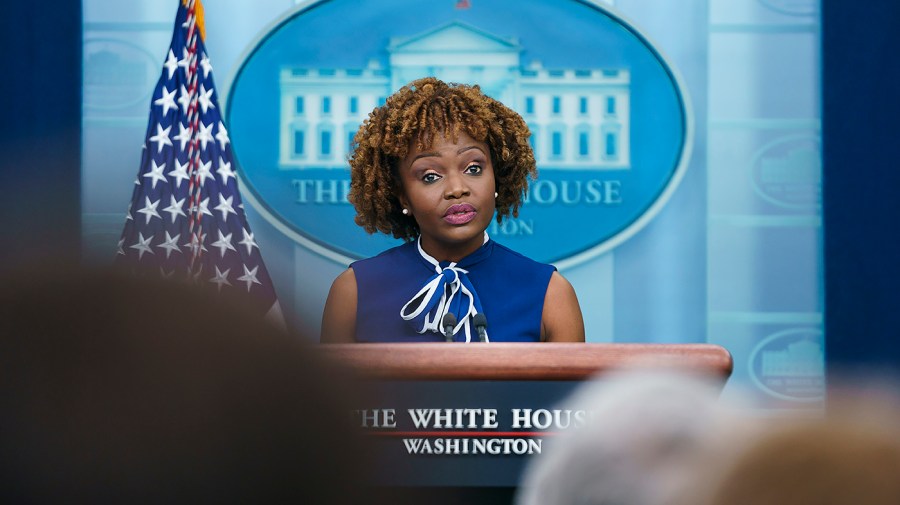 White House press secretary Karine Jean-Pierre