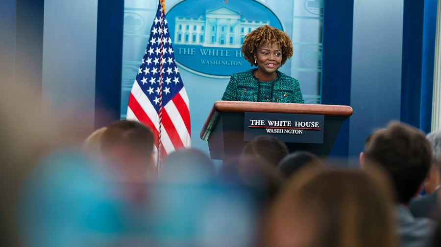 White House press secretary Karine Jean-Pierre