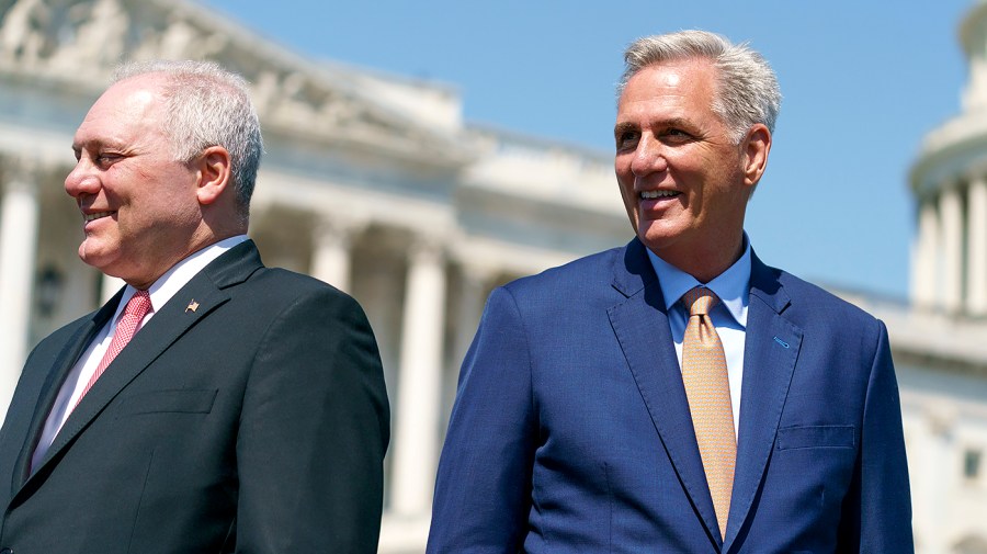 Majority Leader Steve Scalise (R-La.) and Speaker Kevin McCarthy (R-Calif.)