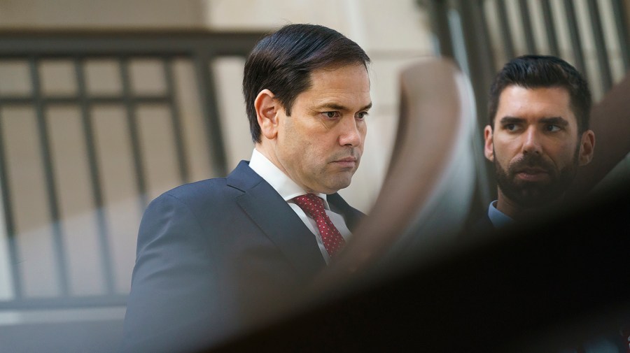 Senator Marco Rubio is seen at the Capitol.