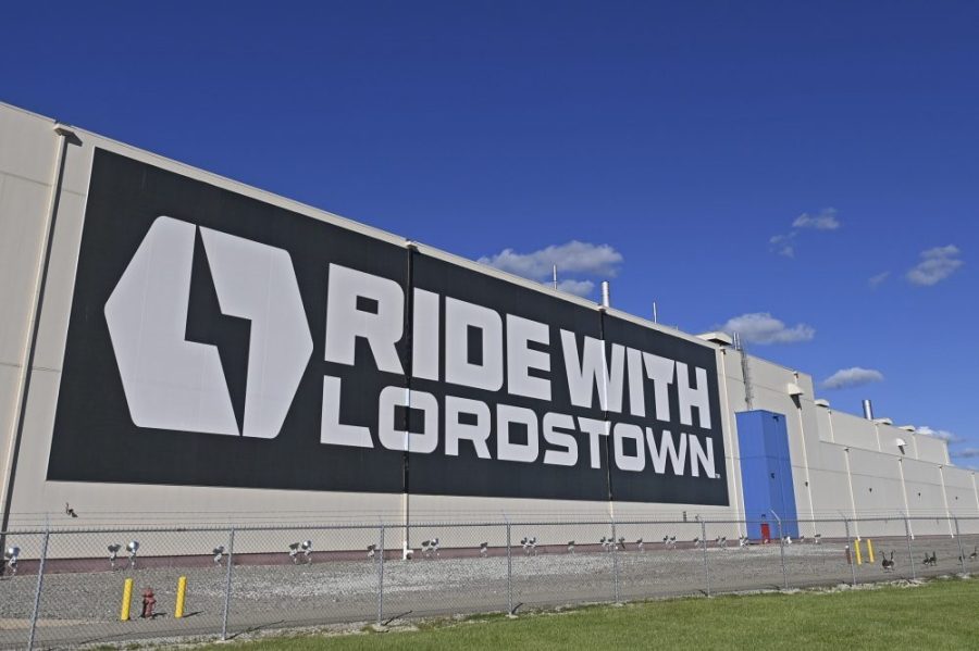 A mural is displayed on the wall outside the Lordstown Motors plant, June 22, 2021 in Lordstown, Ohio. Lordstown Motors Corp. says it is in danger of failing because Foxconn is looking to back away from an agreement to invest up to $170 million in the commercial electric vehicle startup. Lordstown said in a regulatory filing on Monday, May 1, 2023 that it received a letter from Foxconn Ventures on April 21 saying that the company was in breach of the investment agreement because it had received a delisting warning from the Nasdaq stock market. (AP Photo/David Dermer, file)