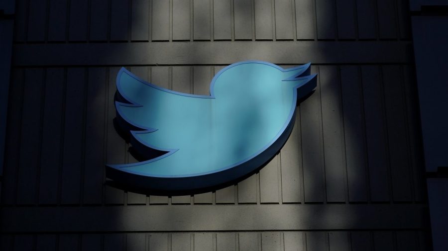 FILE - A sign at Twitter headquarters is shown in San Francisco, Friday, Nov. 18, 2022. Election falsehoods are thriving on Twitter after former President Donald Trump dug in on these claims at a CNN town hall, despite Twitter owner Elon Musk's insistence that false stolen-election claims on the platform “will be corrected.” An analysis shows the 10 most widely shared tweets promoting a “rigged election” narrative in the five days after the town hall have not been labeled or removed. (AP Photo/Jeff Chiu, File)