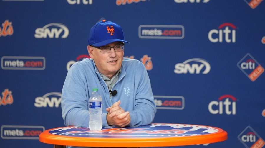 New York Mets owners Steve Cohen speaks during a news conference before a baseball game against the Milwaukee Brewers Wednesday, June 28, 2023, in New York. (AP Photo/Frank Franklin II)