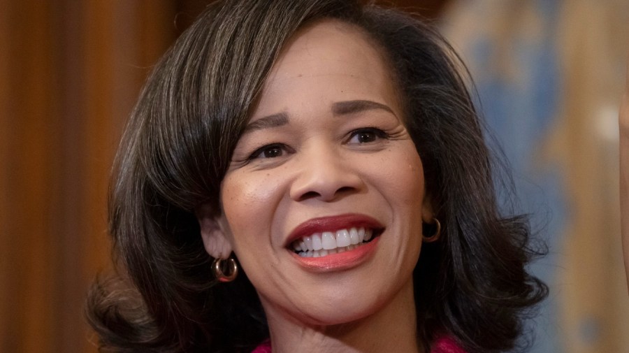 FILE - U.S. Rep. Lisa Blunt Rochester, D-Del., attends a Democratic event at the Capitol in Washington, May 15, 2019.