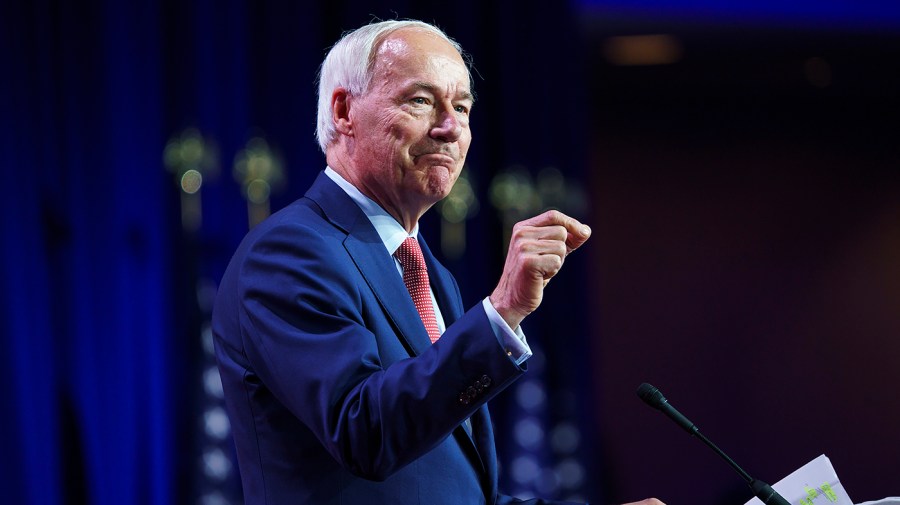 Republican presidential candidate Asa Hutchinson