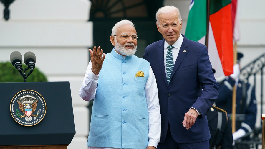 Indian Prime Minister Narendra Modi and President Biden