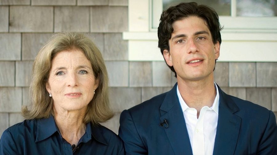 In this image from video, Caroline Kennedy and Jack Schlossberg speak during the second night of the Democratic National Convention on Tuesday, Aug. 18, 2020.