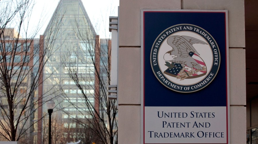 This Feb. 25, 2011 file photo shows the U.S. Patent and Trademark Office in Alexandria, Va. (AP Photo/Alex Brandon)