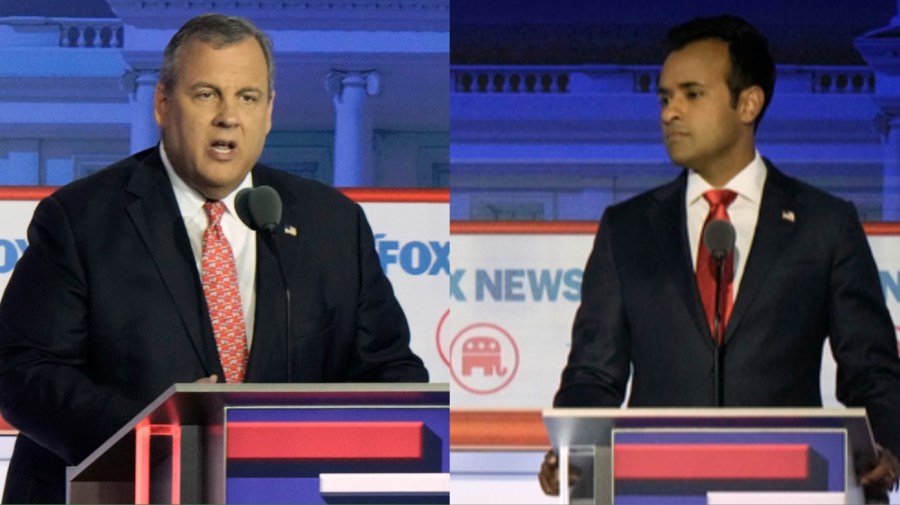 Chris Christie and Vivek Ramaswamy