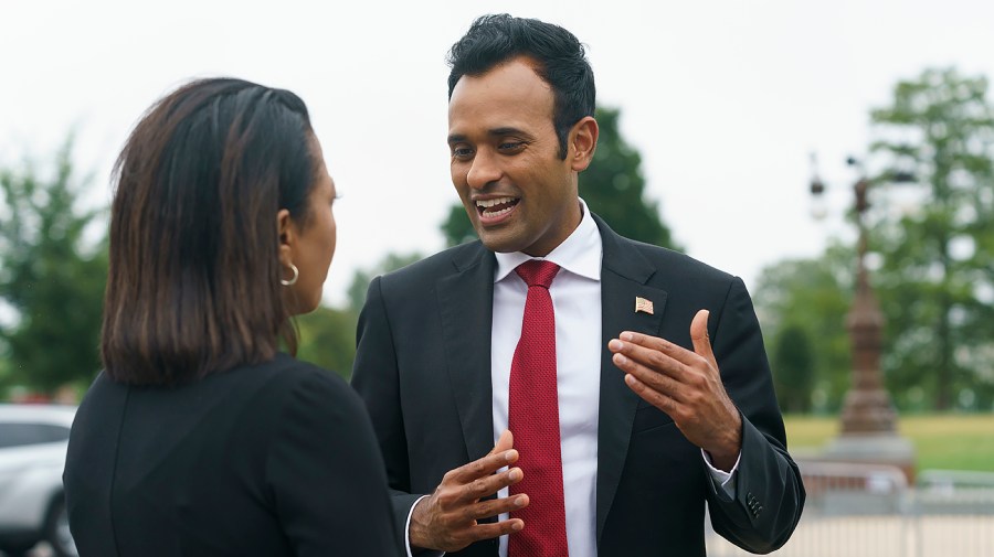 Republican presidential candidate Vivek Ramaswamy