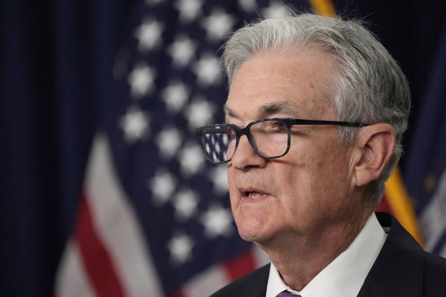 Federal Reserve Chairman Jerome Powell speaks during a news conference following the Federal Open Market Committee meeting, Wednesday, Sept. 20, 2023, in Washington. (AP Photo/Jacquelyn Martin)