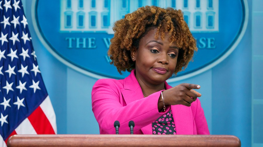 White House press secretary Karine Jean-Pierre