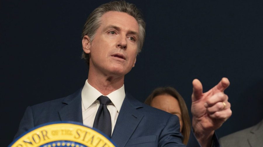 FILE - California Gov. Gavin Newsom answers questions during a news conference in Sacramento, Calif., Sept, 26, 2023. Newsom signed several laws on Wednesday, Oct. 4, 2023, including one that increases paid sick days for workers and another that limits when local governments can count votes by hand. (AP Photo/Rich Pedroncelli, File)