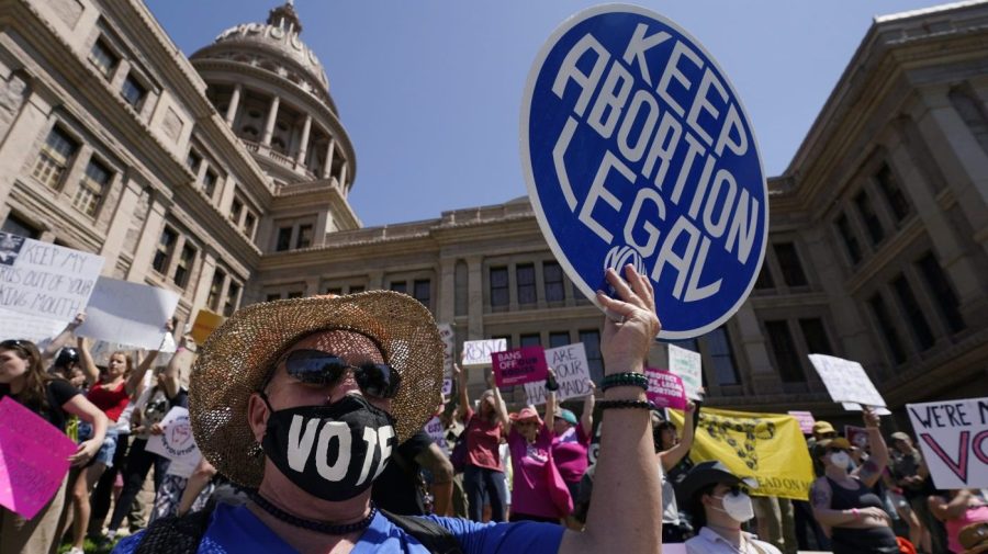 FILE - Abortion rights demonstrators attend a rally at the Texas state Capitol in Austin, Texas, May 14, 2022. (AP Photo/Eric Gay, File)