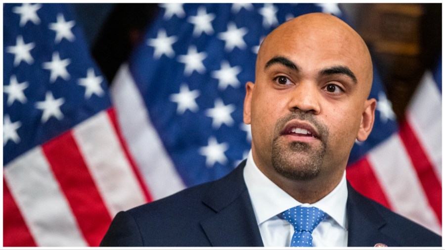 FILE - Rep Colin Allred, D-Texas, speaks during a news conference on Capitol Hill in Washington on Wednesday, June 24, 2020. Allred says he'll run for the U.S. Senate in 2024, becoming an early challenger to Republican Sen. Ted Cruz. (AP Photo/Manuel Balce Ceneta, File)