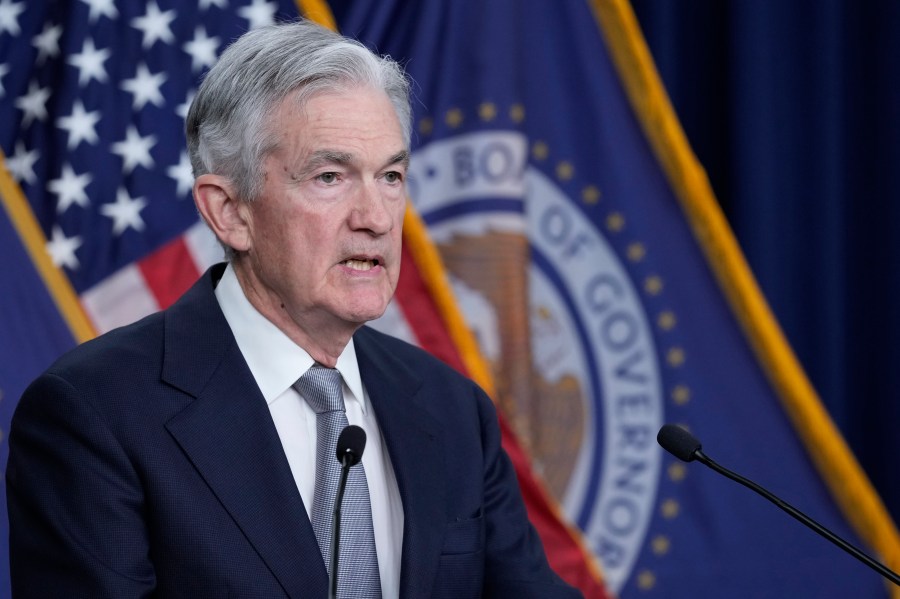 Federal Reserve Chairman Jerome Powell speaks during a news conference at the Federal Reserve in Washington, Wednesday, Nov. 1, 2023. Powell announced that interest rates will remain unchanged. (AP Photo/Susan Walsh)