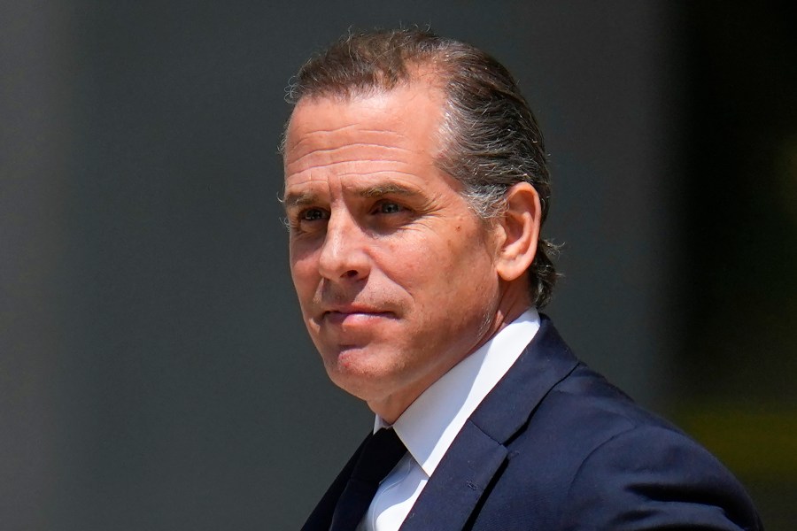 FILE - President Joe Biden's son, Hunter Biden, leaves after a court appearance, July 26, 2023, in Wilmington, Del. Hunter Biden has asked a judge to approve subpoenas for documents from Donald Trump and former Justice Department officials related to whether political pressure wrongly influenced the criminal case against him. Defense attorneys for President Joe Biden’s son say Trump pressured the Justice Department to investigate and prosecute him to bolster the Republican's own political fortunes. (AP Photo/Julio Cortez, File)