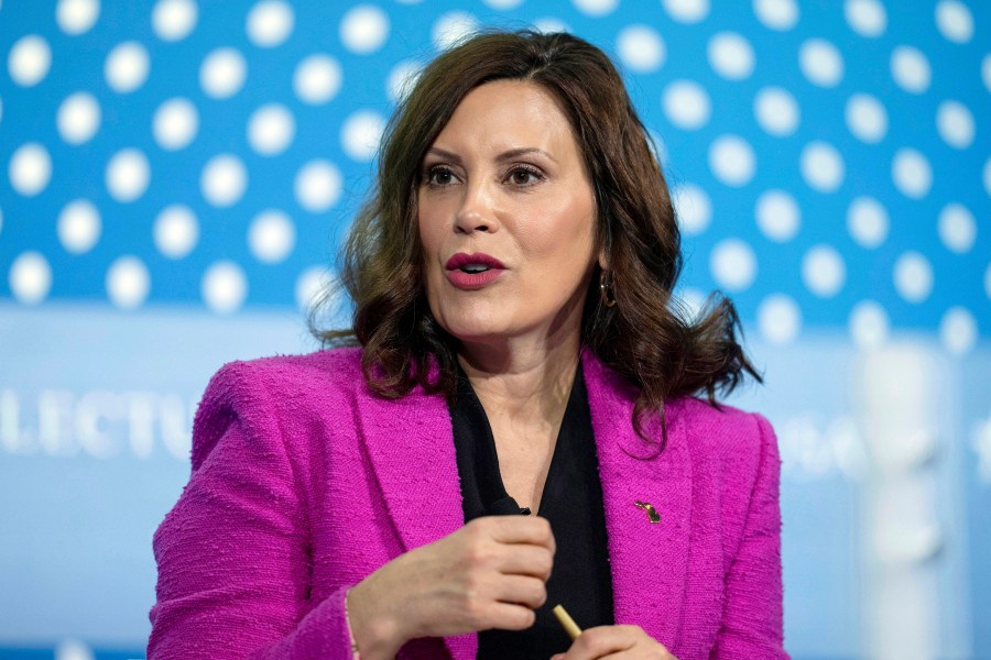 Michigan Gov. Gretchen Whitmer speaks at an event.