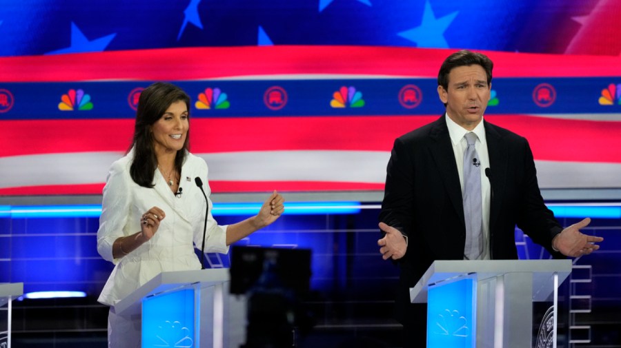 Nikki Haley and Ron DeSantis