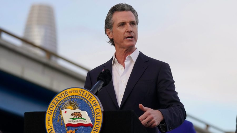 California Gov. Gavin Newsom speaks during a Clean California event in San Francisco, Thursday, Nov. 9, 2023.