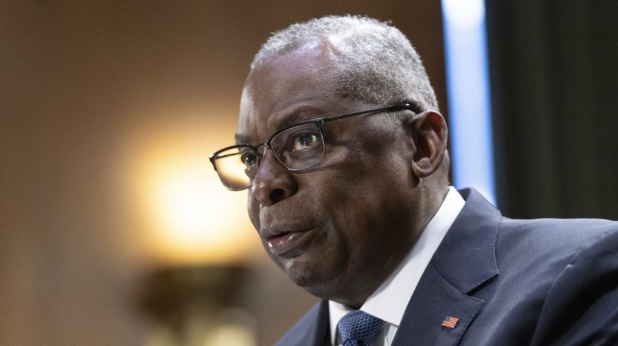 FILE - Defense Secretary Lloyd Austin testifies before a Senate Appropriations Committee on Capitol Hill in Washington, Oct. 31, 2023. (AP Photo/Manuel Balce Ceneta, File)