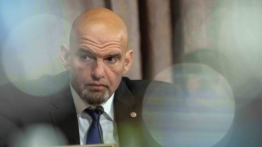 Senator John Fetterman is seen at the Capitol.