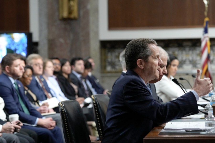 Federal Reserve Board of Governors Vice Chair for Supervision Michael Barr, testifies during the Senate Banking, Housing, and Urban Affairs oversight hearing on financial stability, supervision, and consumer protection in the wake of recent bank failures, Thursday, May 18, 2023, on Capitol Hill in Washington.