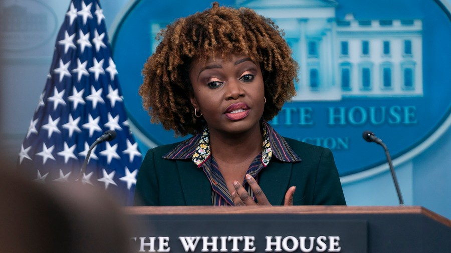 White House press secretary Karine Jean-Pierre