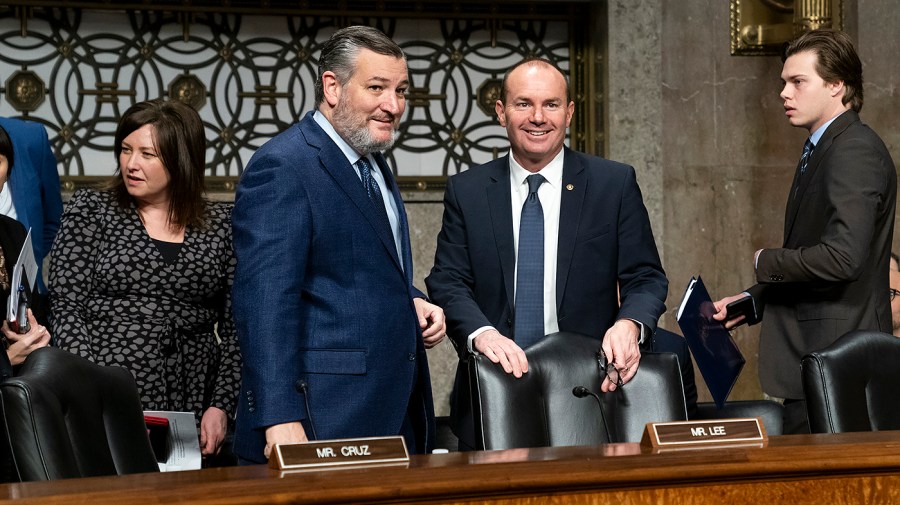 Sens. Ted Cruz (R-Texas) and Mike Lee (R-Utah)