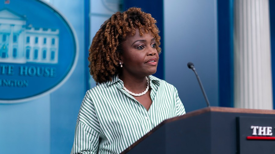 White House press secretary Karine Jean-Pierre