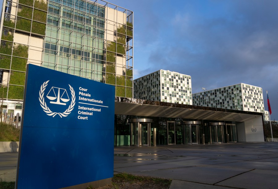 FILE - An exterior view of the International Criminal Court in The Hague, Netherlands, Tuesday, Dec. 6, 2022, The International Criminal Court issued arrest warrants Tuesday, March 5, 2024, for two high-ranking Russian military officers on charges linked to attacks on civilian infrastructure in Ukraine that judges said happened “pursuant to a state policy.” It's only the second time the global court has publicly announced arrest warrants linked to Russia's war in Ukraine. In March 2023, the court issued an arrest warrant for Russian President Vladimir Putin for war crimes, accusing him of personal responsibility for the abductions of children from Ukraine. (AP Photo/Peter Dejong, File)